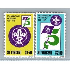 BOY SCOUTS SERIE COMPLETA DE ESTAMPILLAS NUEVAS MINT !!!